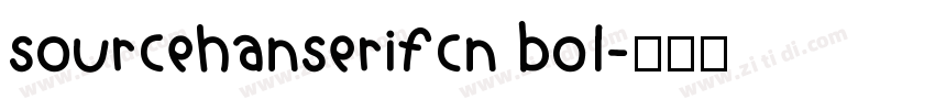 sourcehanserifcn bol字体转换